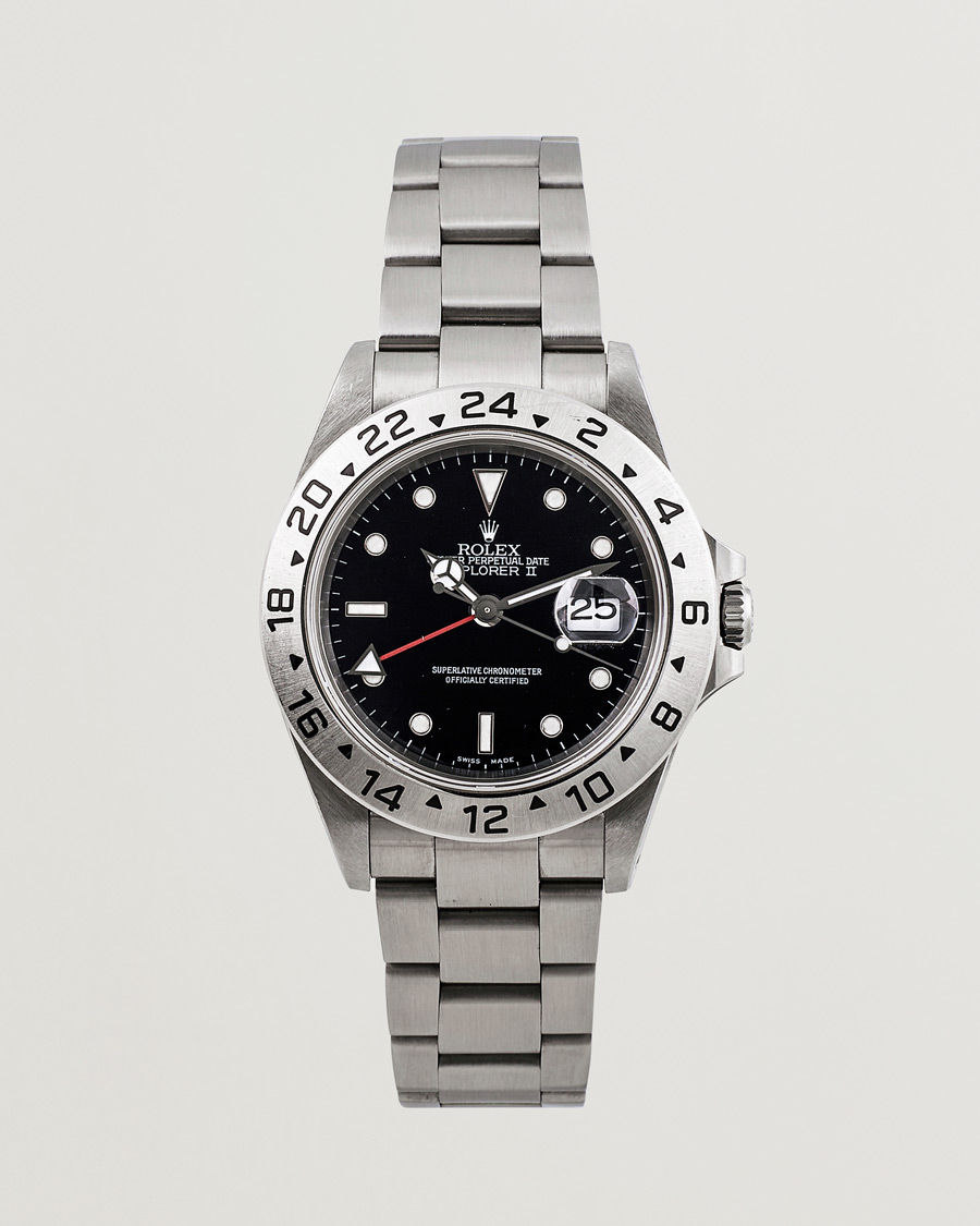 Heren | Rolex Pre-Owned Explorer II 16570 Silver | Rolex Pre-Owned | Explorer II 16570 Silver