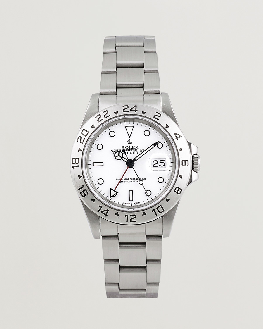 Heren | Rolex Pre-Owned Explorer II 16570 Silver | Rolex Pre-Owned | Explorer II 16570 Silver