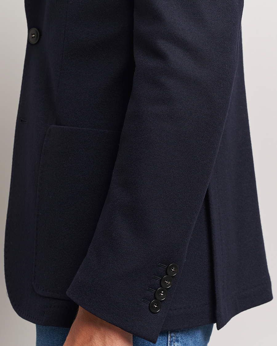 Heren | Blazers | Canali | Soft Wool Jersey Blazer Navy