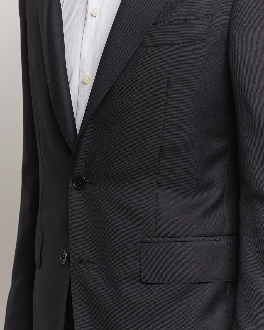 Heren | Pakken | Canali | Super 130s Wool Capri Suit Black