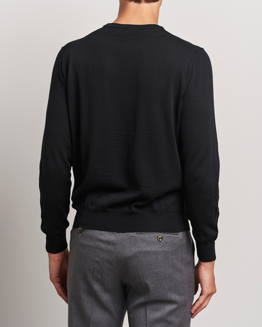 Heren | Truien | Canali | Merino Wool Crew Neck Black