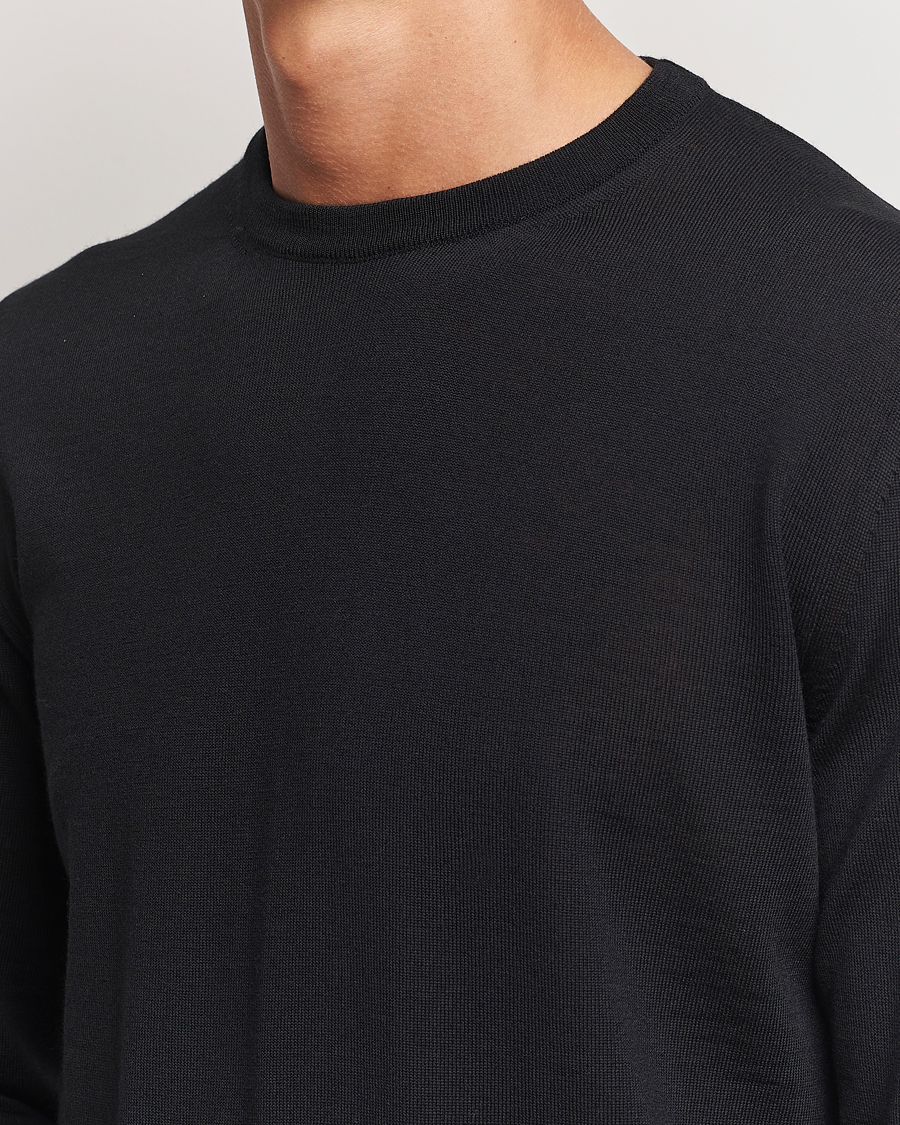 Heren | Truien | Canali | Merino Wool Crew Neck Black
