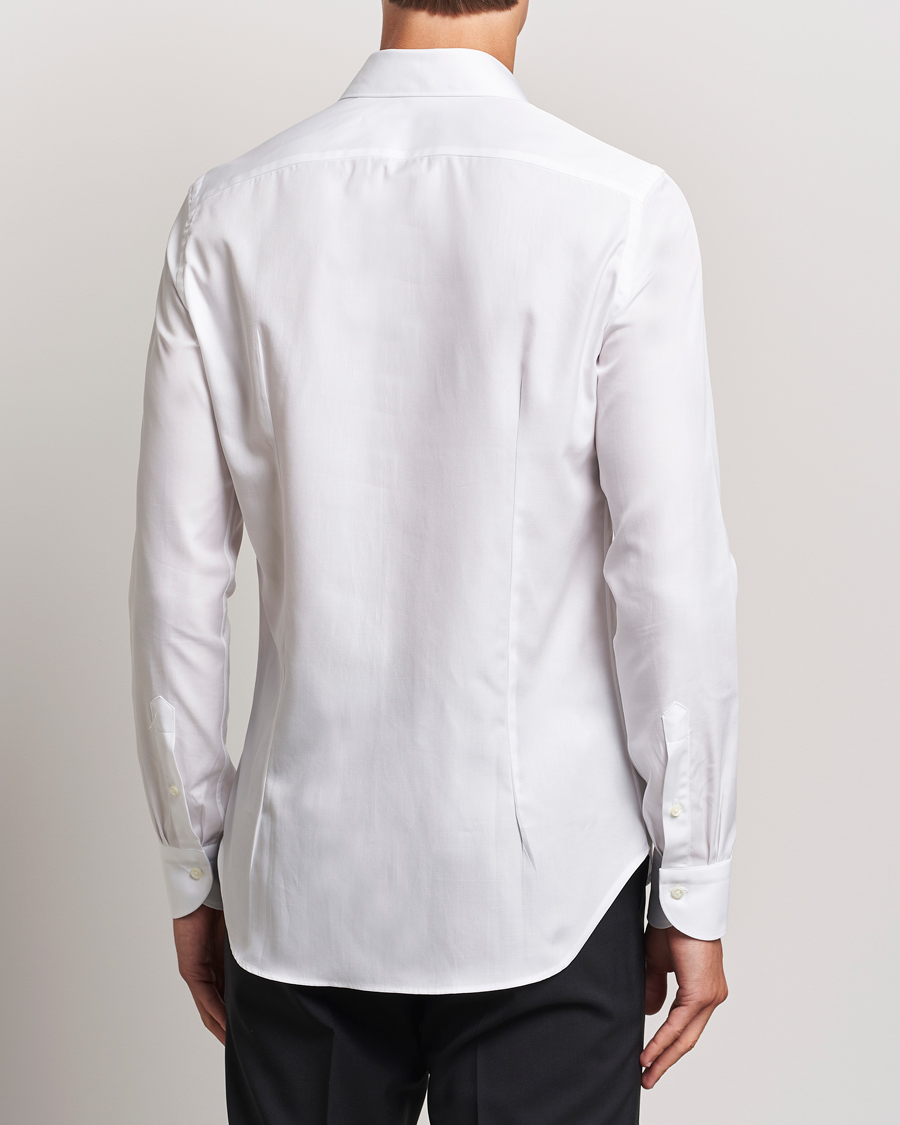 Heren | Overhemden | Canali | Slim Fit Cotton Shirt White