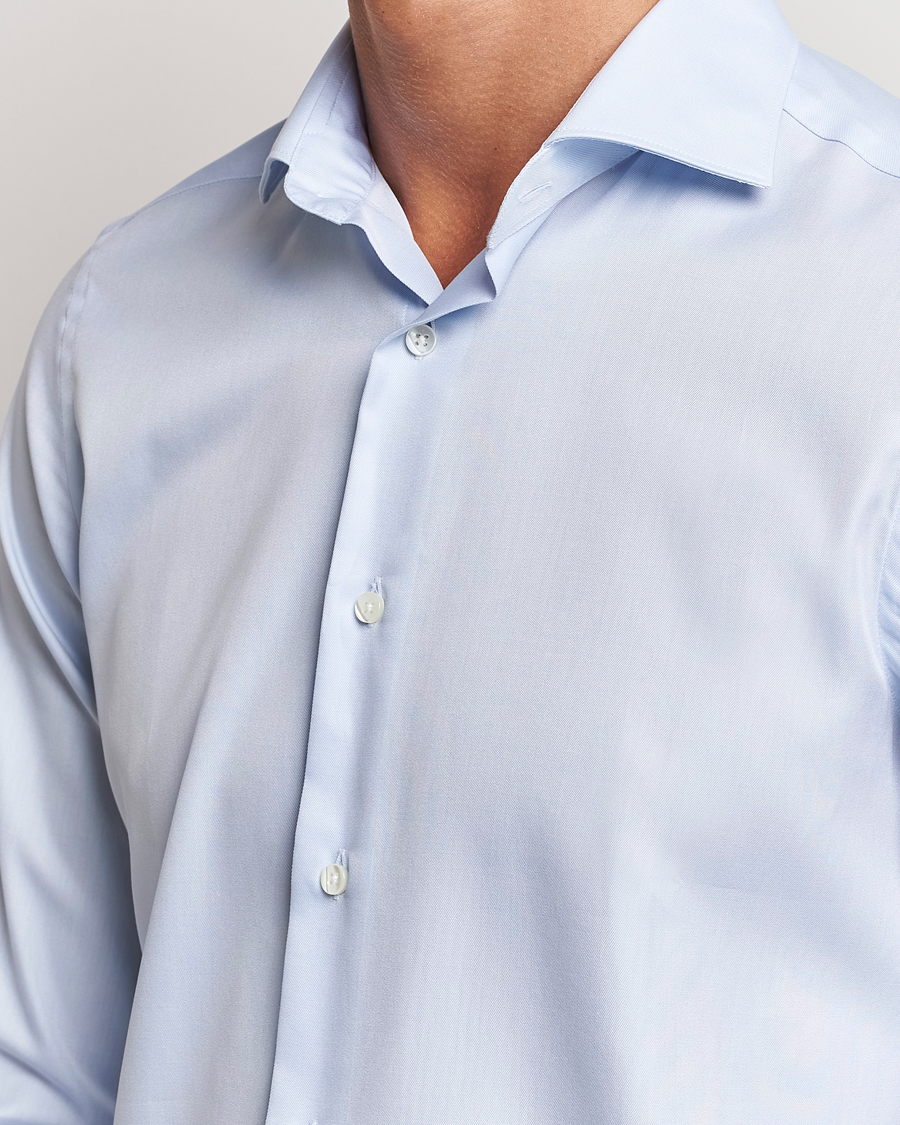 Heren | Overhemden | Canali | Classic Slim Fit Shirt Light Blue