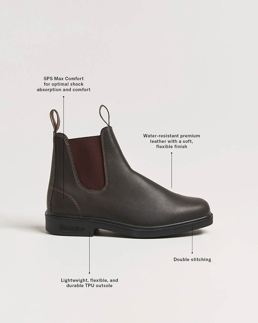 Heren | Laarzen | Blundstone | 062 Dress Leather Chelsea Boot Stout Brown