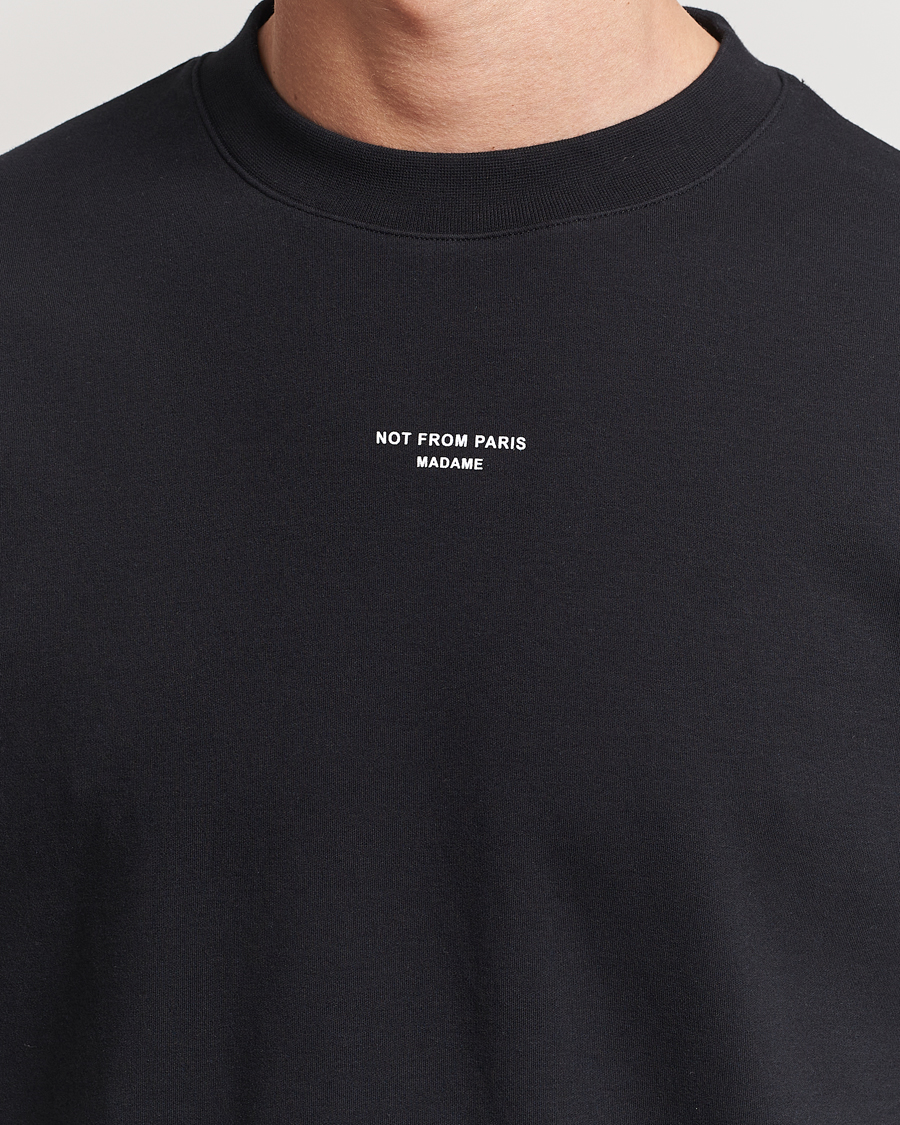 Heren | T-shirts | Drôle de Monsieur | Classic Slogan T-Shirt Black