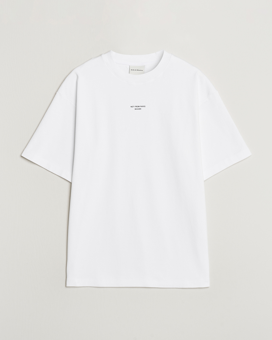 Heren | T-shirts | Drôle de Monsieur | Classic Slogan T-Shirt Optic White