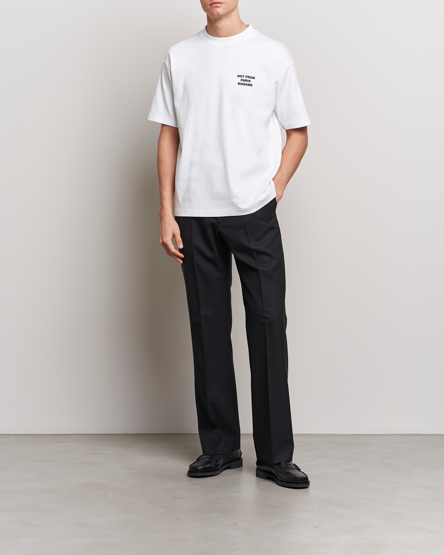 Heren | T-shirts | Drôle de Monsieur | Slogan T-Shirt Optic White