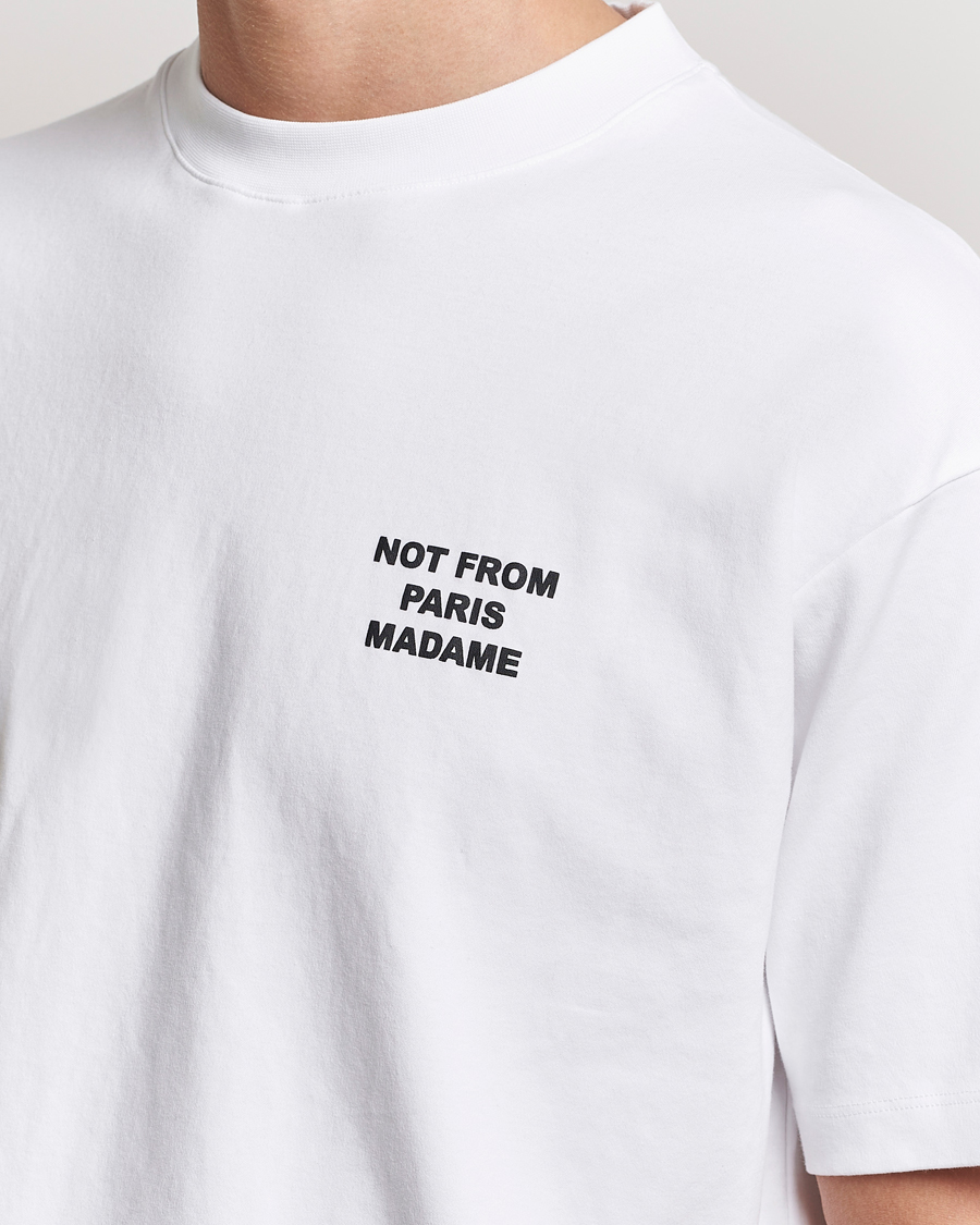 Heren | T-shirts | Drôle de Monsieur | Slogan T-Shirt Optic White