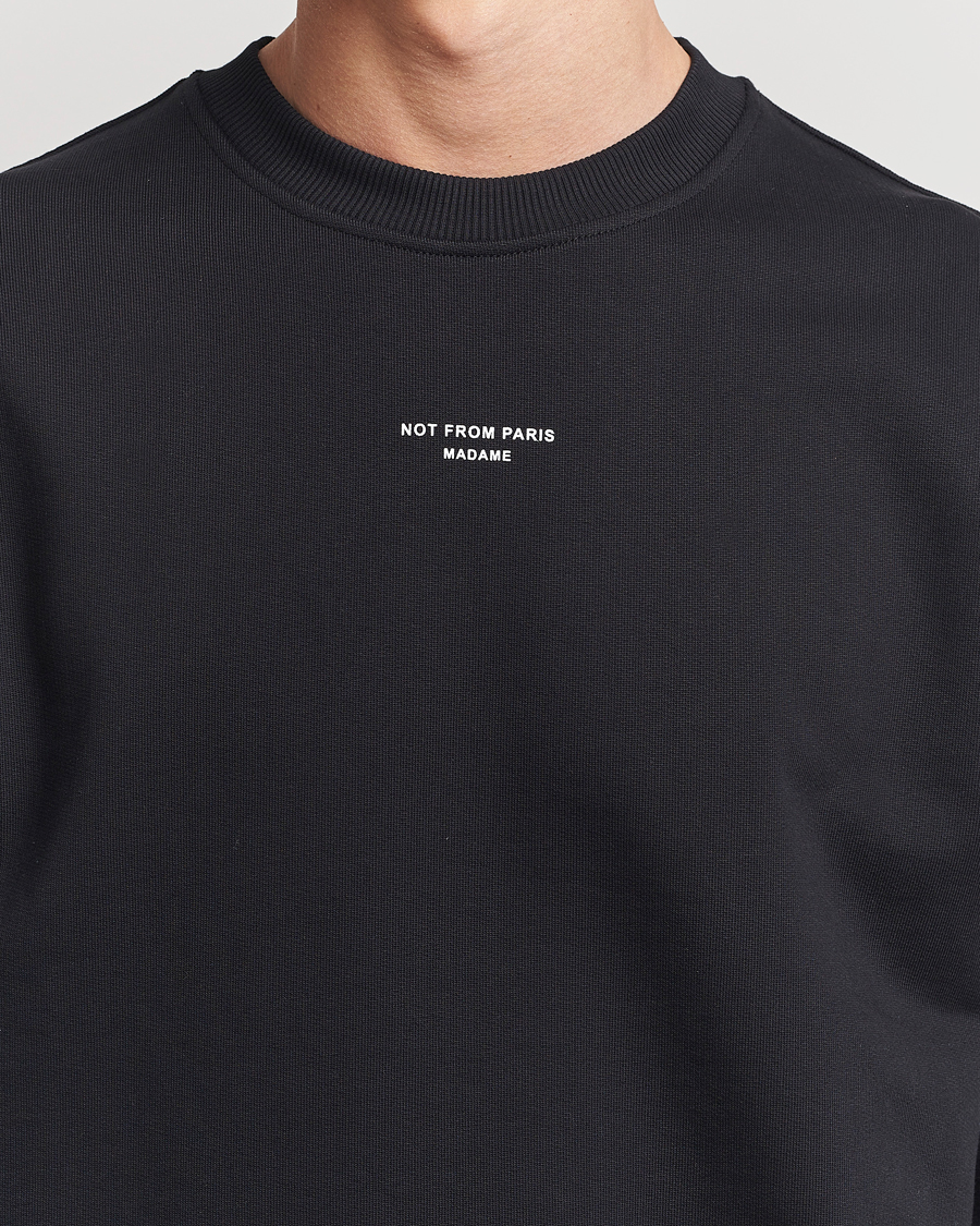 Heren | Truien | Drôle de Monsieur | Classic Slogan Sweatshirt Black