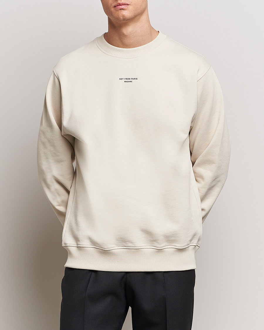 Heren | Drôle de Monsieur | Drôle de Monsieur | Classic Slogan Sweatshirt Mastic