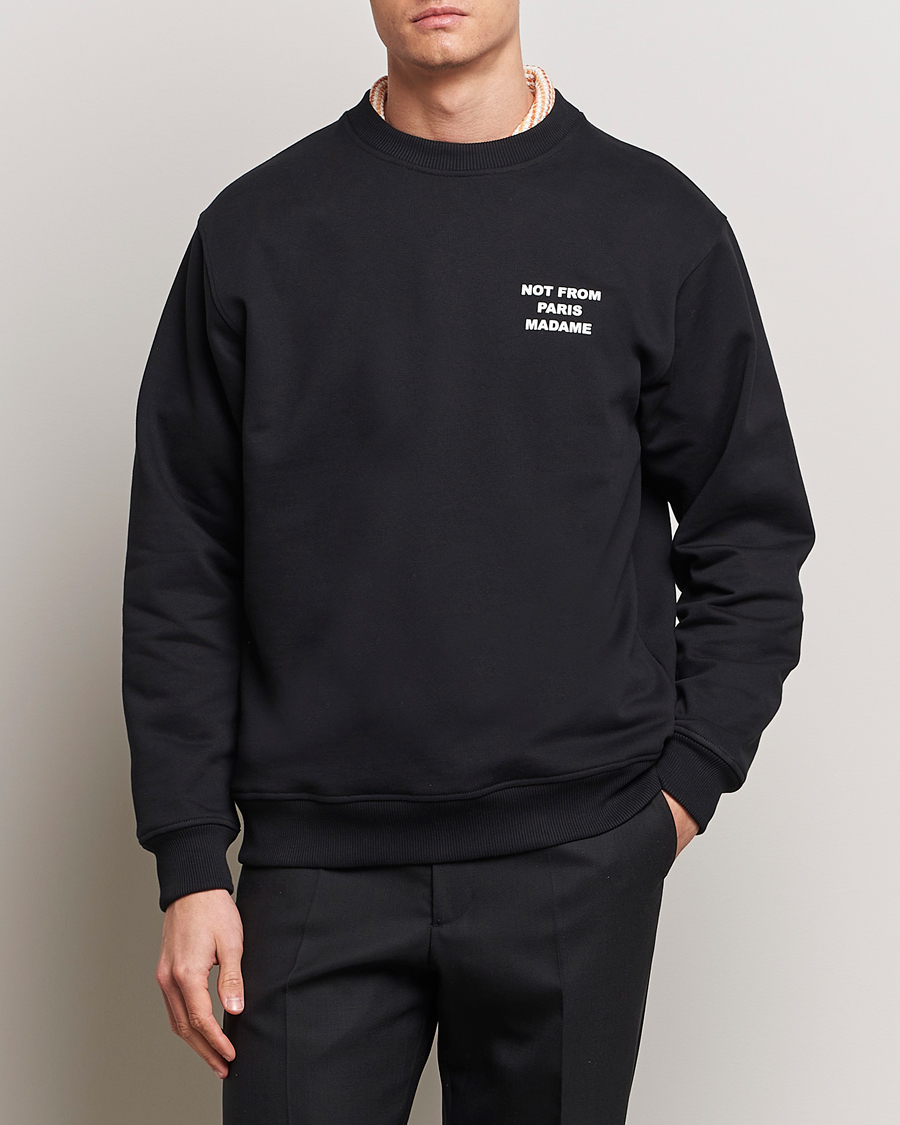 Heren | Afdelingen | Drôle de Monsieur | Slogan Sweatshirt Black