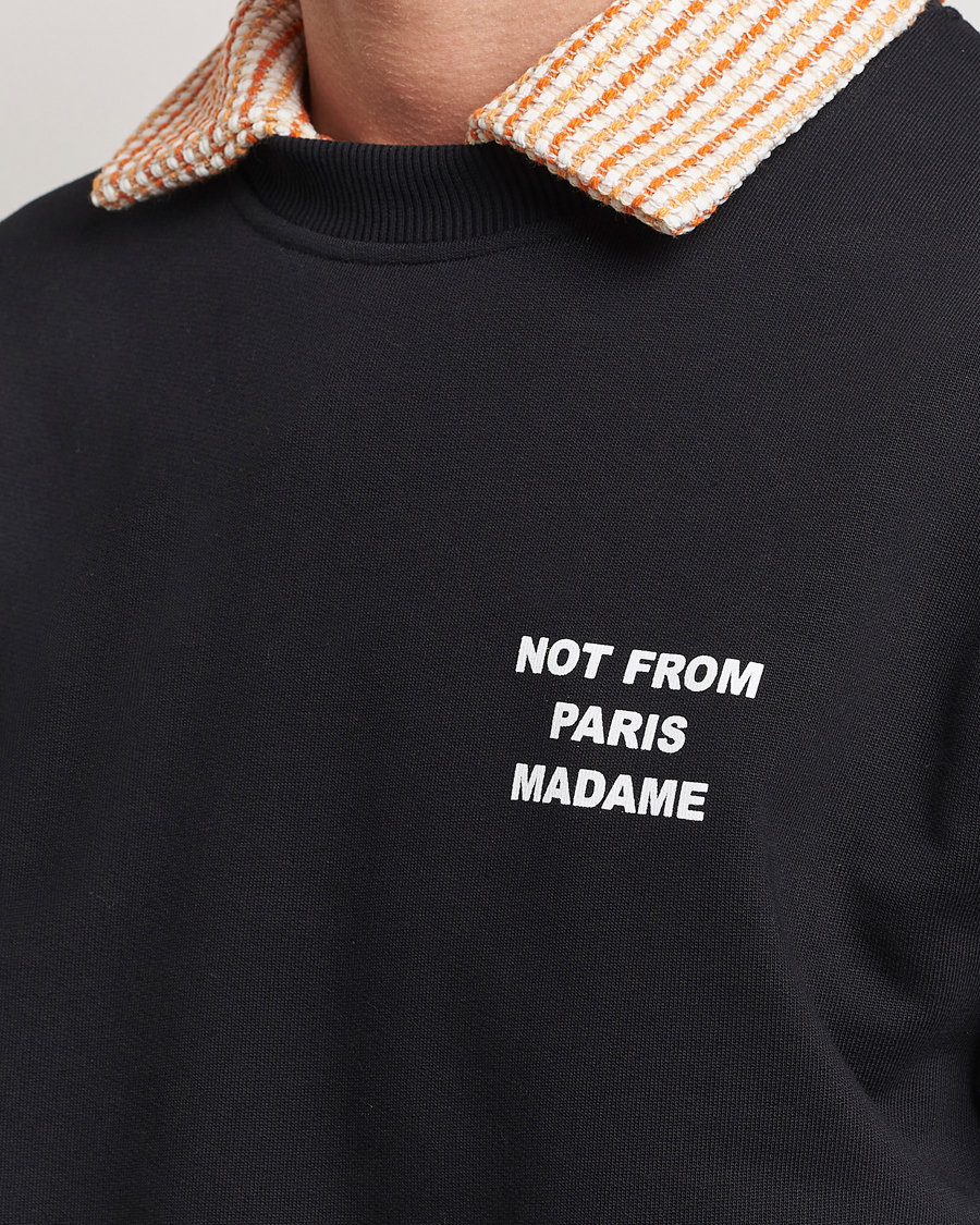 Heren | Truien | Drôle de Monsieur | Slogan Sweatshirt Black