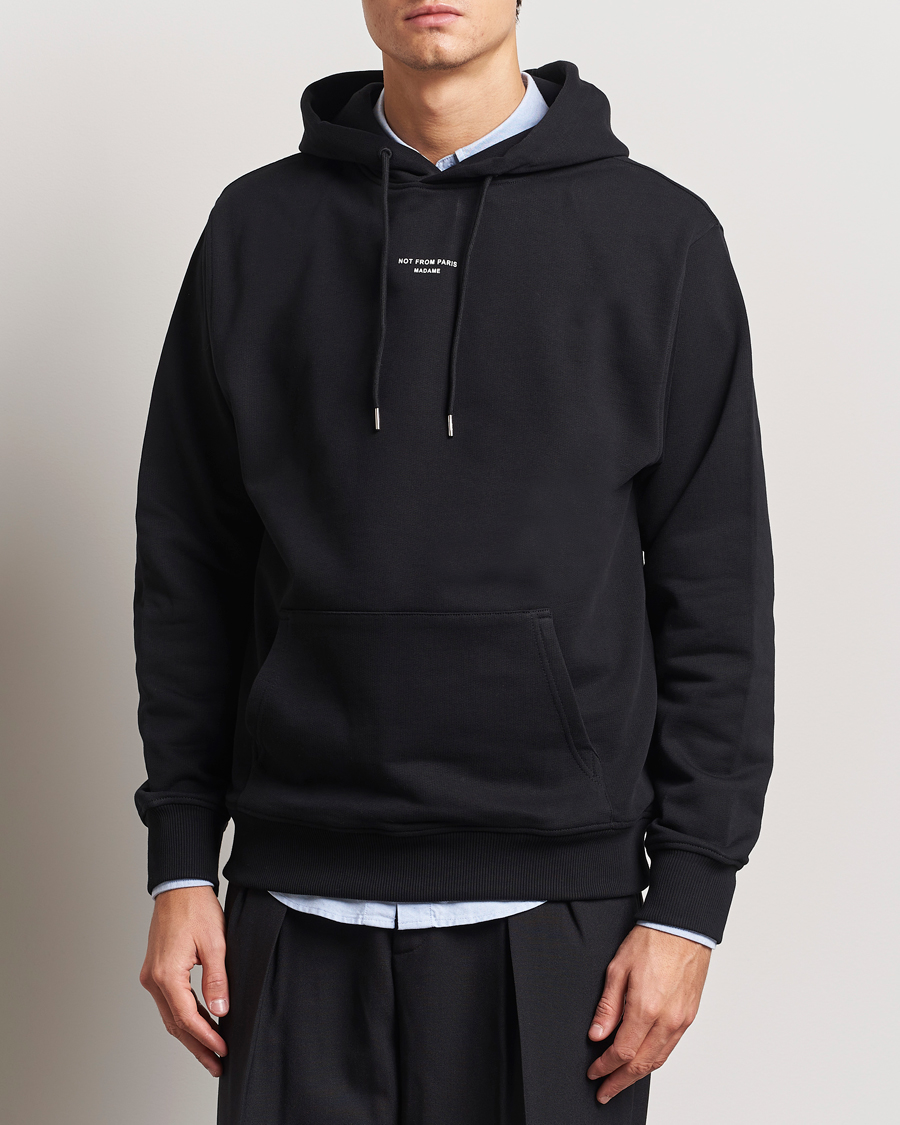 Heren | Truien | Drôle de Monsieur | Classic Slogan Hoodie Black