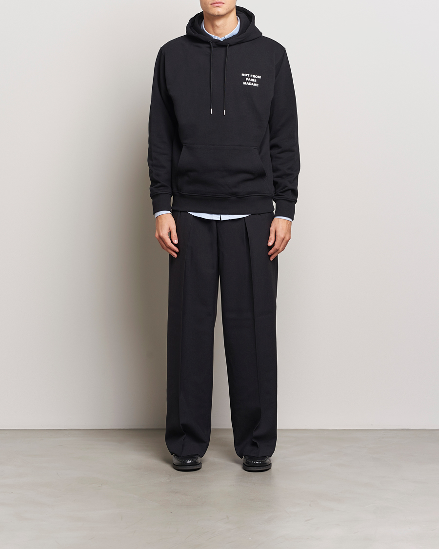 Heren | Truien | Drôle de Monsieur | Slogan Hoodie Black