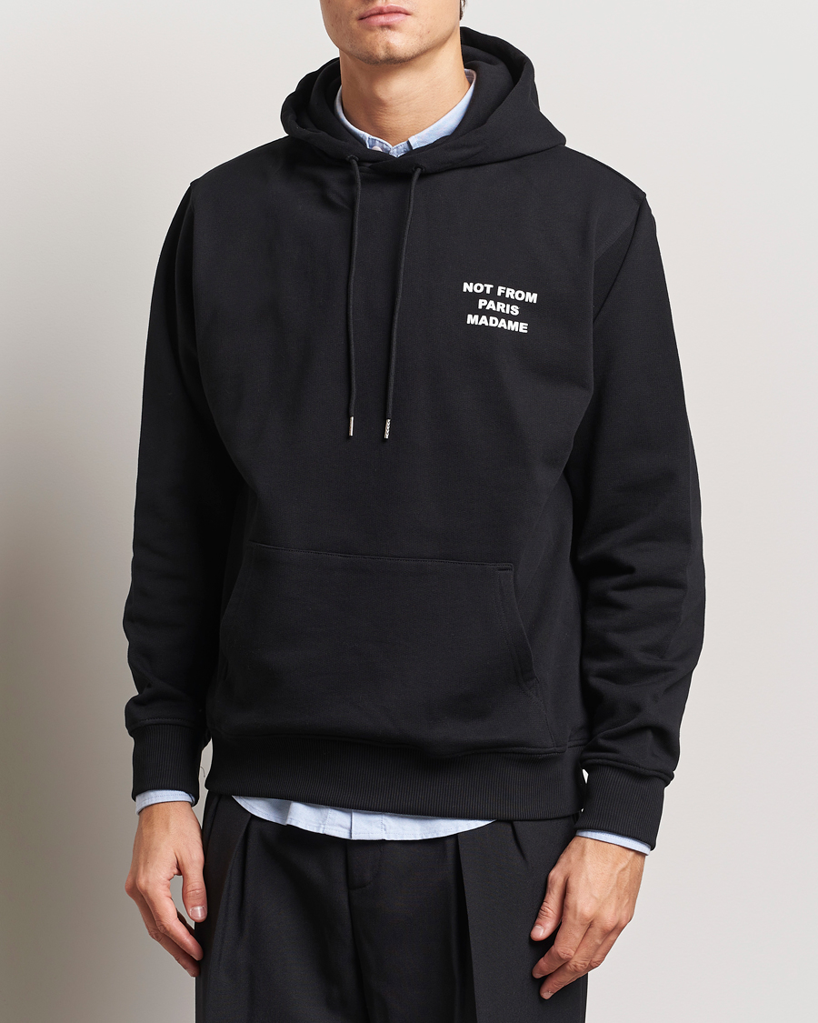 Heren | Truien | Drôle de Monsieur | Slogan Hoodie Black