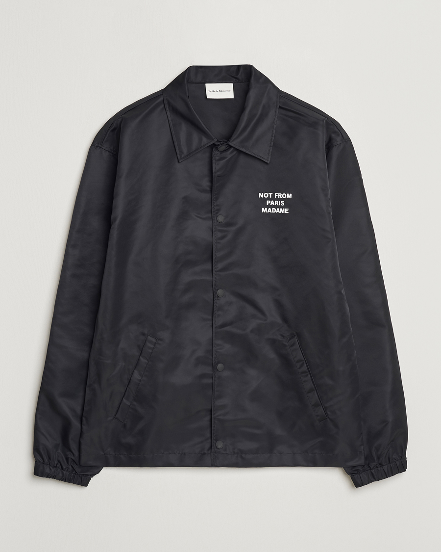 Heren | Jassen | Drôle de Monsieur | La Veste Slogan Jacket Black