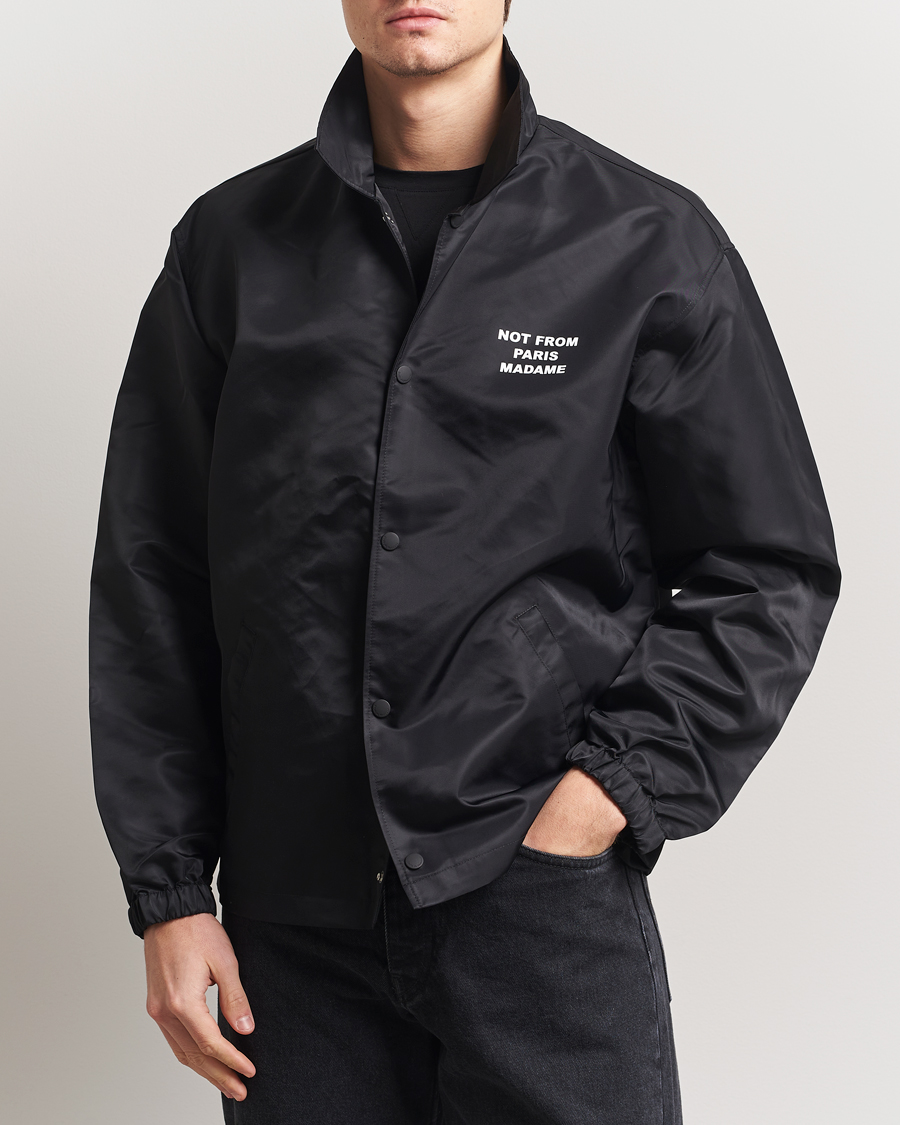 Heren | Jassen | Drôle de Monsieur | La Veste Slogan Jacket Black