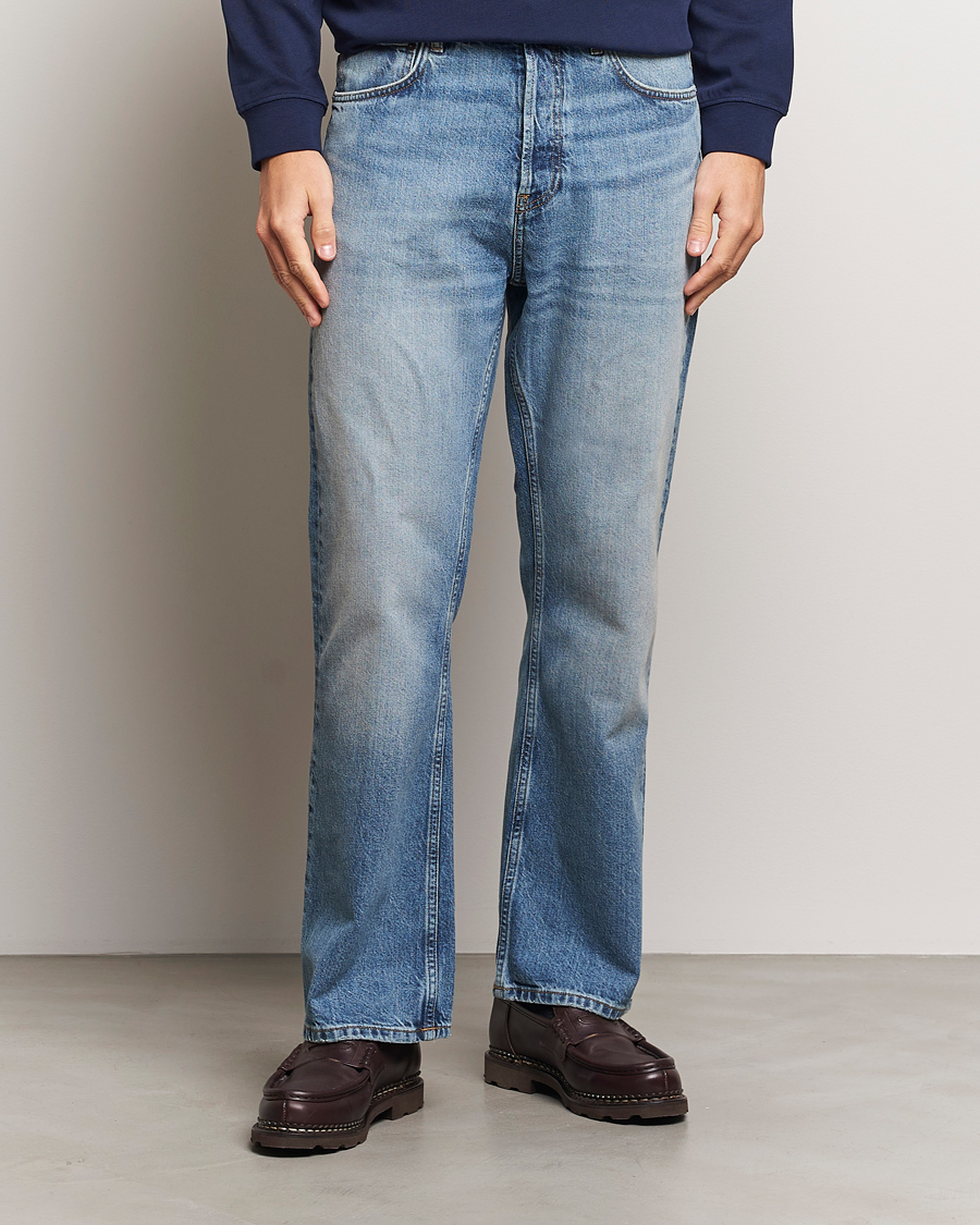 Heren | Jeans | GANT 240 Mulberry Street | Bootcut Jeans Mid Blue Vintage