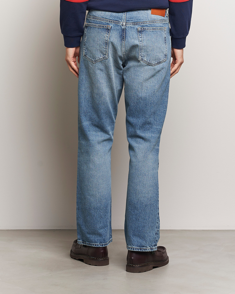 Heren | Jeans | GANT 240 Mulberry Street | Bootcut Jeans Mid Blue Vintage
