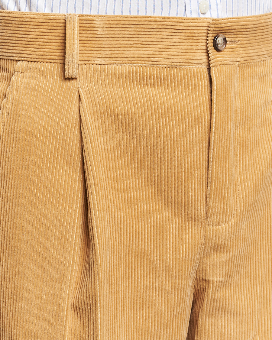 Heren | Broeken | GANT 240 Mulberry Street | Corduroy Pants Mustard Grain