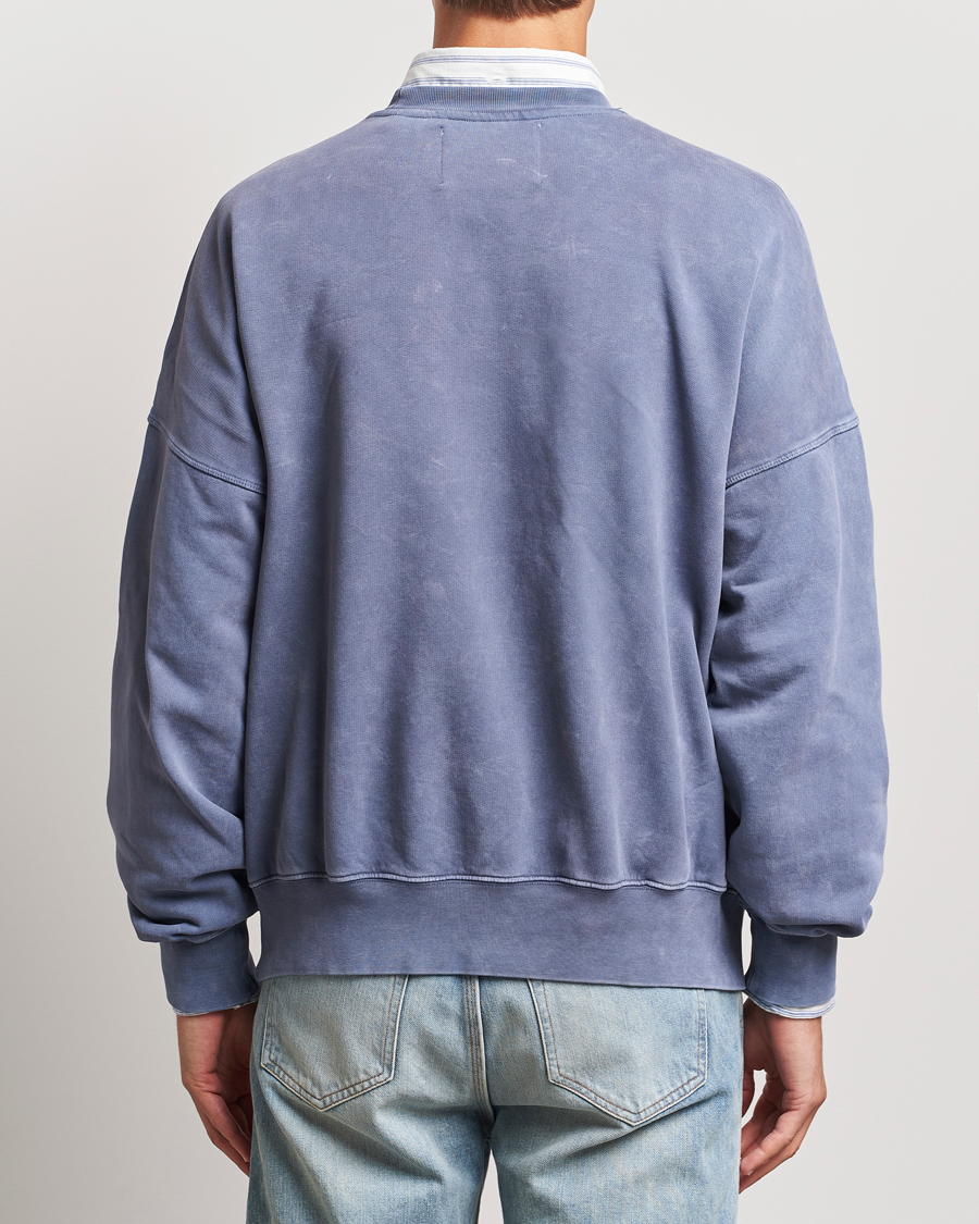Heren | Truien | GANT 240 Mulberry Street | Vintage Washed Crew Neck Sweatshirt Dusty Blue Sea
