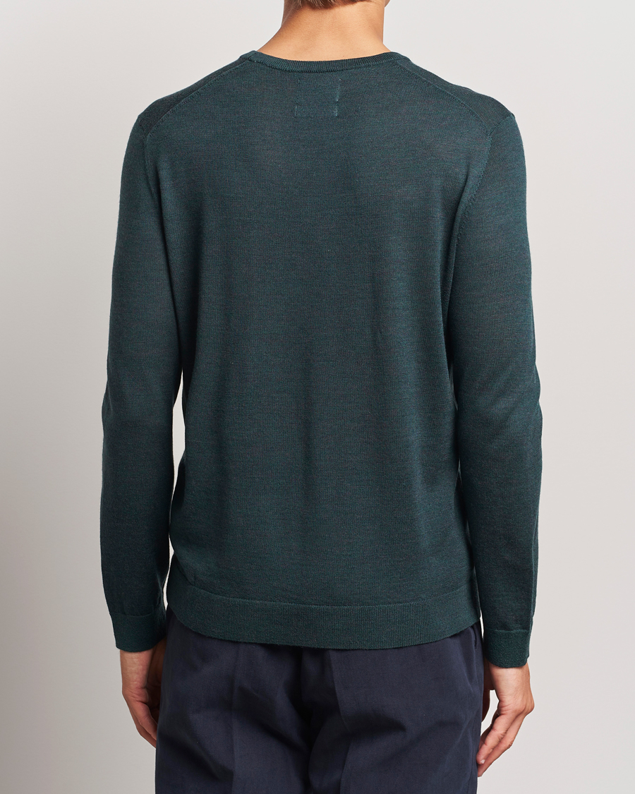 Heren | Truien | GANT | Extrafine Merino Wool C-Neck Tartan Green