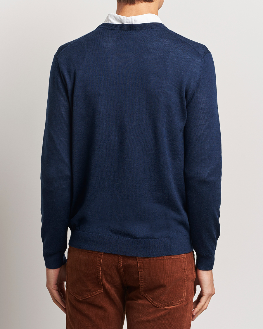 Heren | Truien | GANT | Extrafine Merino Wool C-Neck Marine