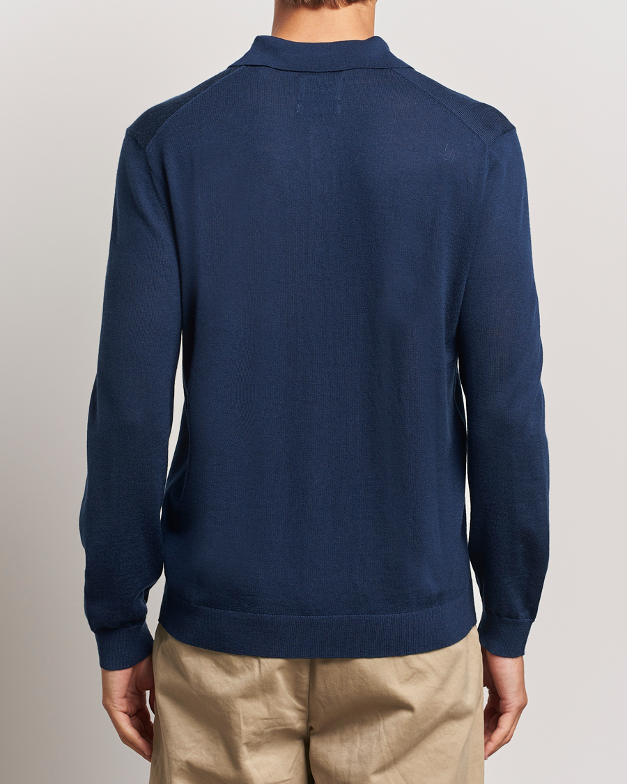 Heren | Truien | GANT | Extrafine Merino Wool Polo Marine