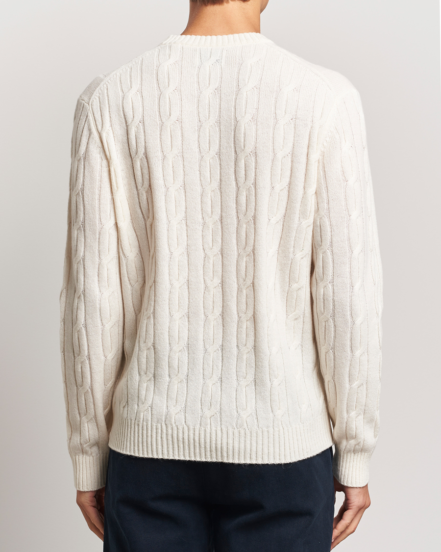 Heren | Truien | GANT | Lambswool Cable C-Neck Cream