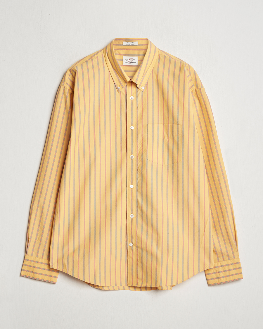 Heren | Overhemden | GANT | Rel Herigate Poplin Stripe Shirt Faded Sunset