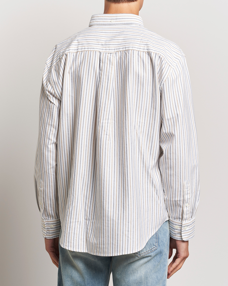 Heren | Overhemden | GANT | Rel Herigate Oxford Stripe Shirt Eggshell