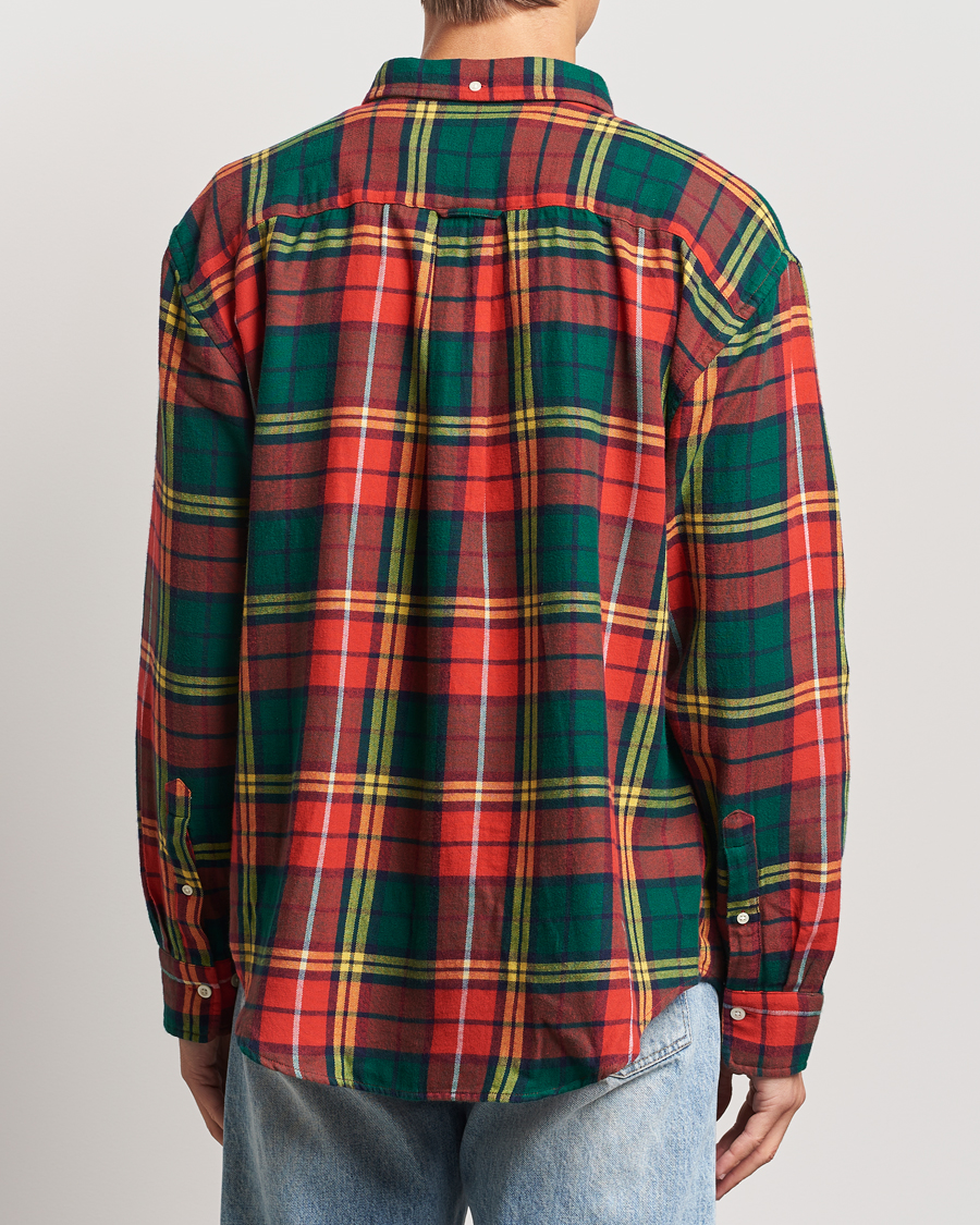 Heren | Overhemden | GANT | Rel Herigate Twill Tartan Shirt Bright Red