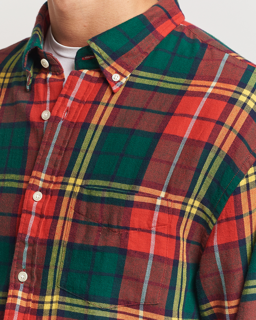 Heren | Overhemden | GANT | Rel Herigate Twill Tartan Shirt Bright Red