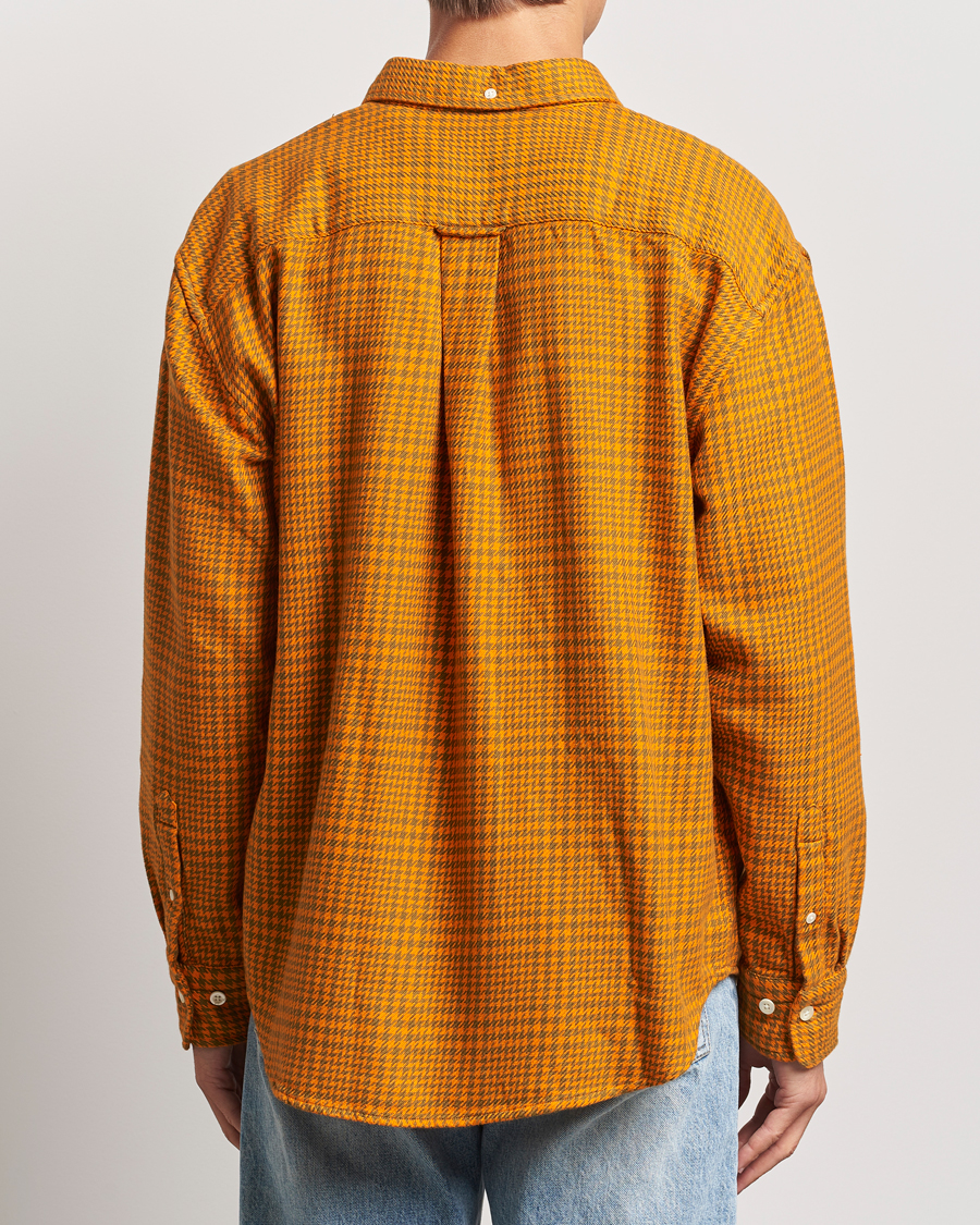 Heren | Overhemden | GANT | Rel Houndstooth Shirt Sweet Orange