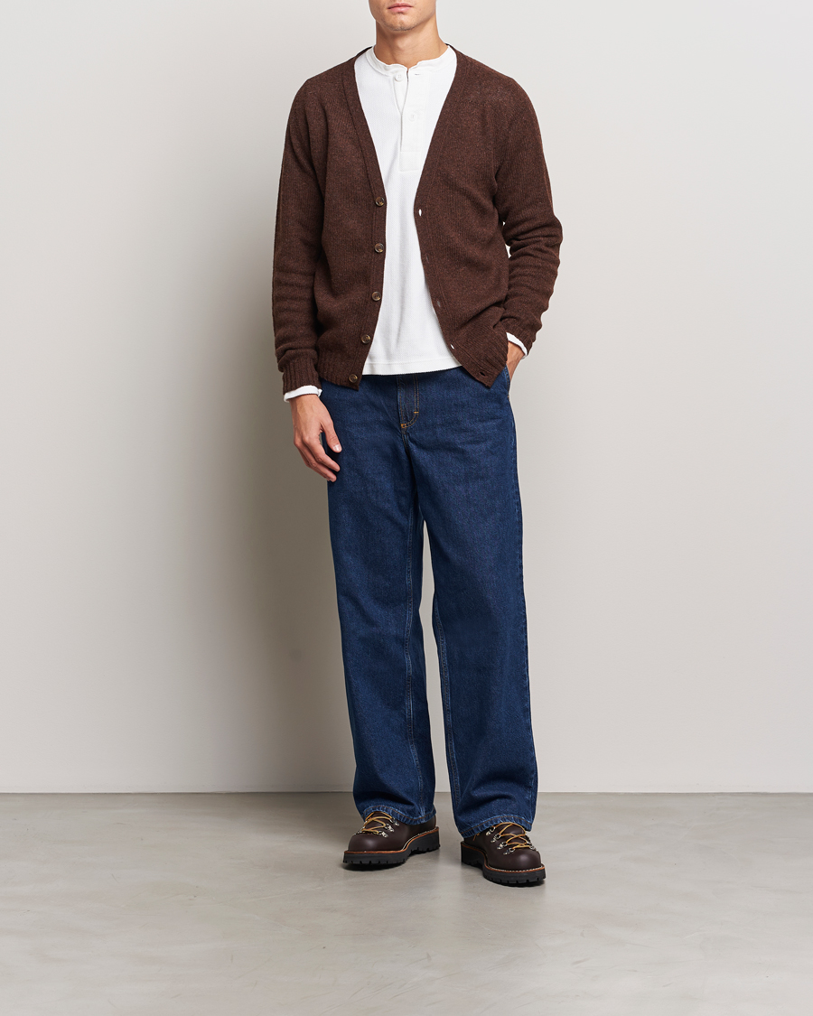 Heren | Truien | Harley Of Scotland | Supersoft Lambswool Cardigan Coffee