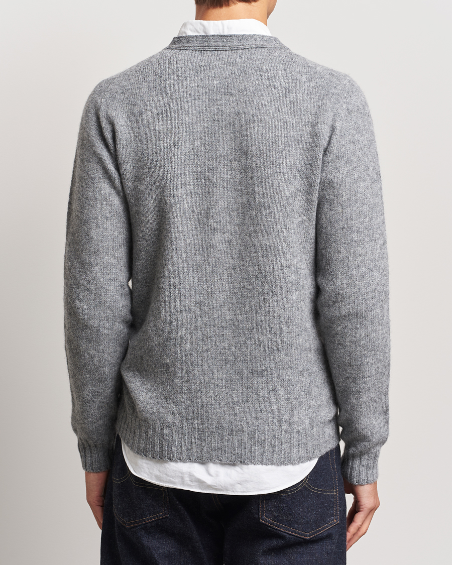 Heren | Truien | Harley Of Scotland | Supersoft Lambswool Cardigan Medium Grey