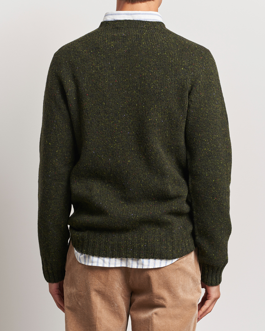 Heren | Truien | Harley Of Scotland | Donegal Wool Crewneck Harris Green