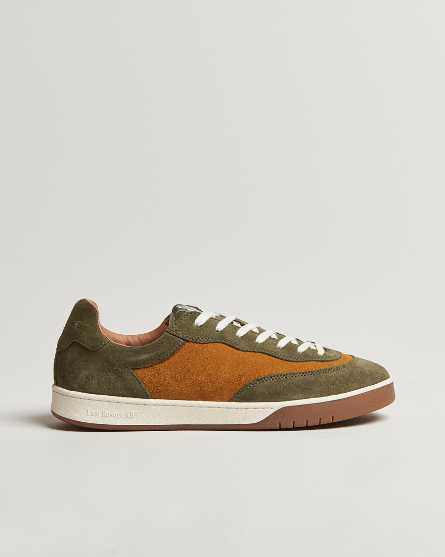 Heren | Last Resort CM001 Suede Sneaker Olive/Golden Brown | Last Resort | CM001 Suede Sneaker Olive/Golden Brown