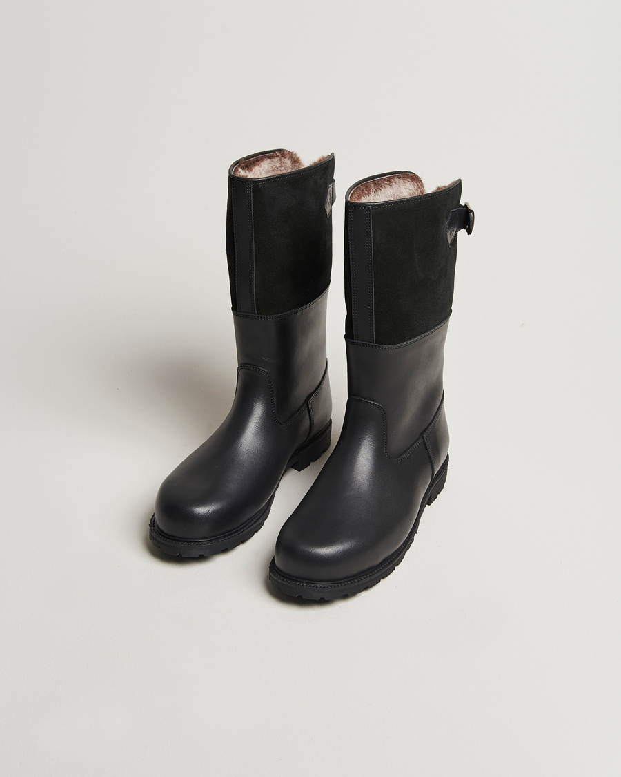 Heren | Ludwig Reiter Maronibrater Boot Black Calf/Suede Shaft | Ludwig Reiter | Maronibrater Boot Black Calf/Suede Shaft