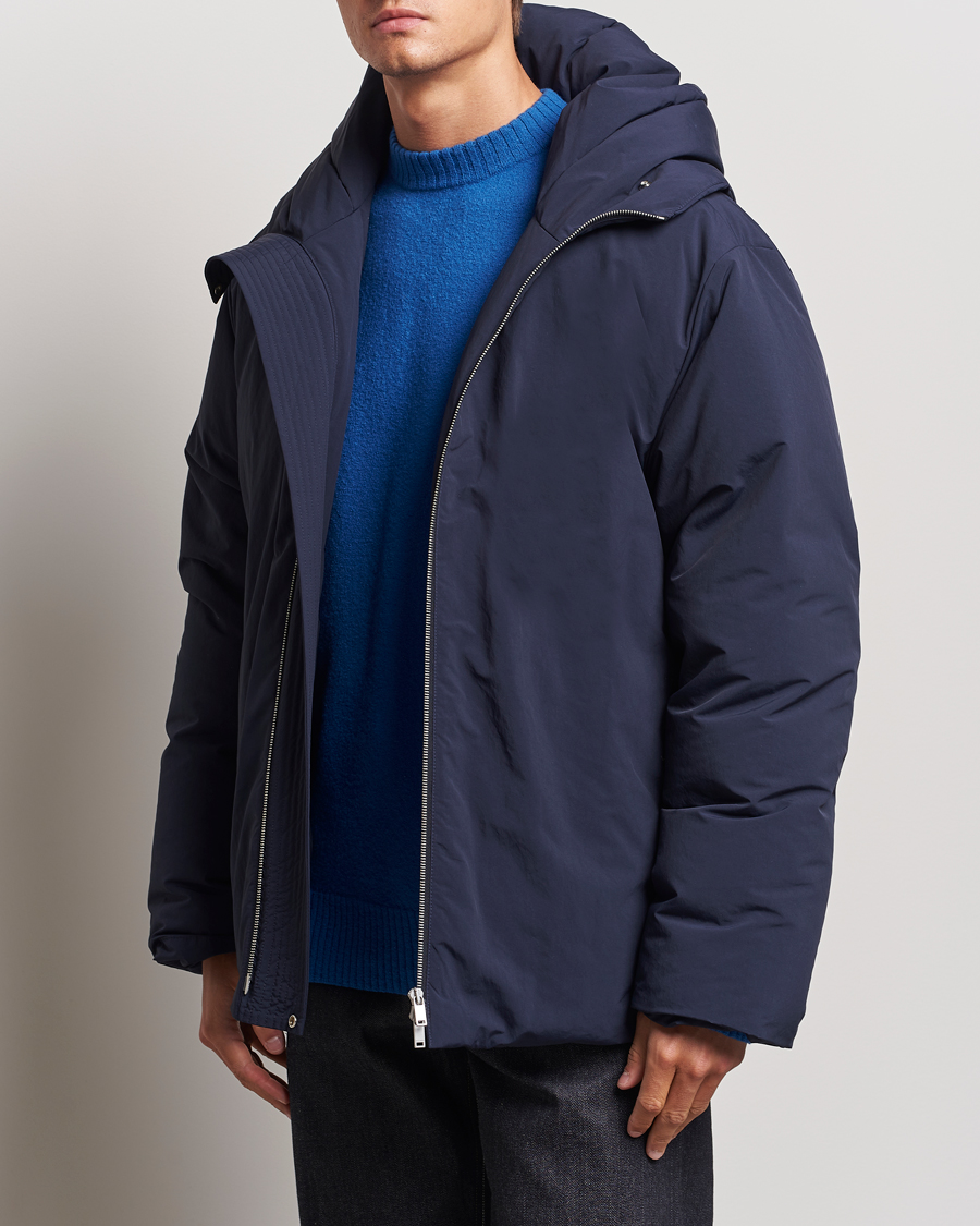 Heren | Jil Sander | Jil Sander | Hooded Down Jacket Navy