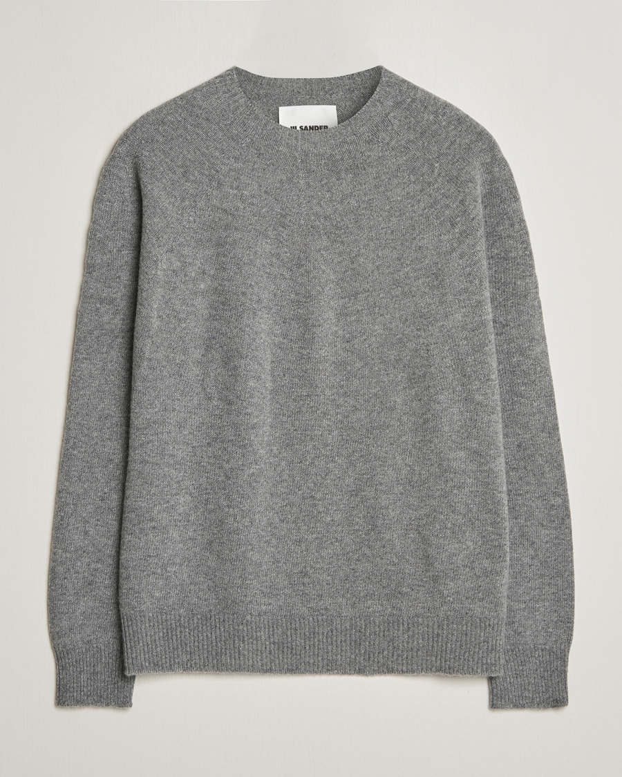 Heren | Truien | Jil Sander | Seamless Crew Neck Sweater Grey Melange