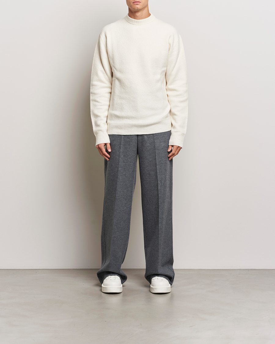 Heren | Broeken | Jil Sander | Wool Flannel Pants Grey Melange