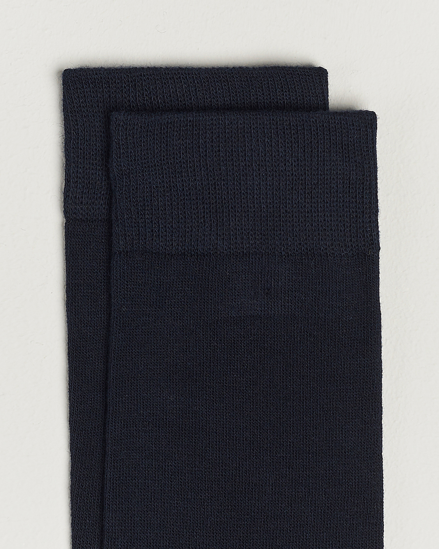 Heren | Topeco | Topeco | Solid Care of Carl Cotton Sock Navy