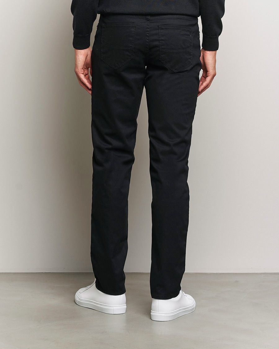 Heren | Broeken | Brax | Cadiz Cotton Satin 5-Pocket Pants Perma Black