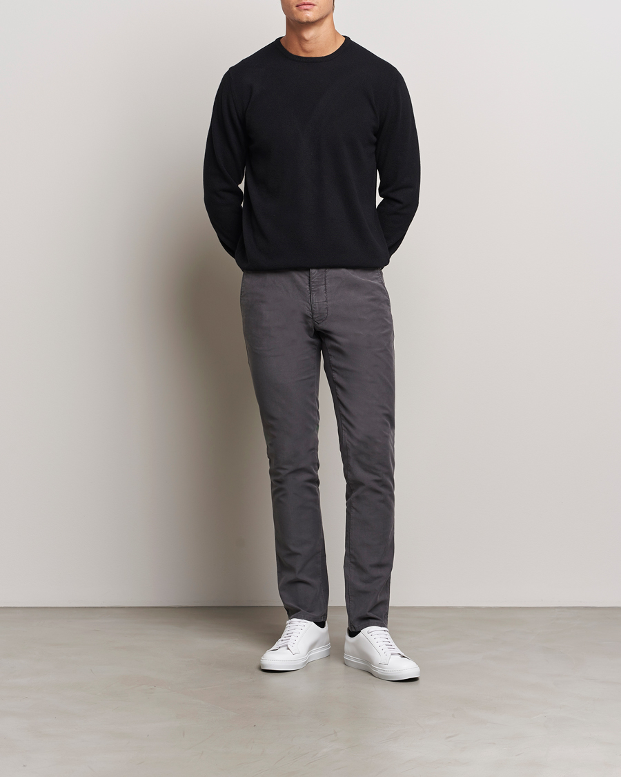 Heren | Truien | Morgano | Wool/Cashmere Crewneck Black