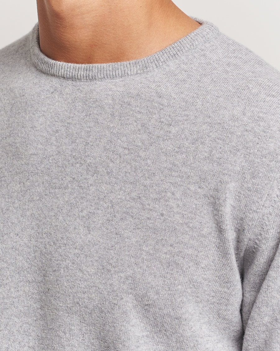 Heren | Truien | Morgano | Wool/Cashmere Crewneck Mid Grey