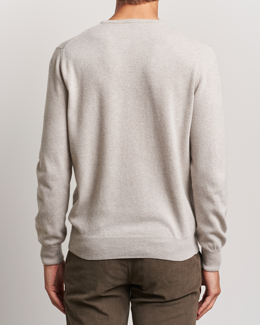Heren | Truien | Morgano | Wool/Cashmere Crewneck Beige