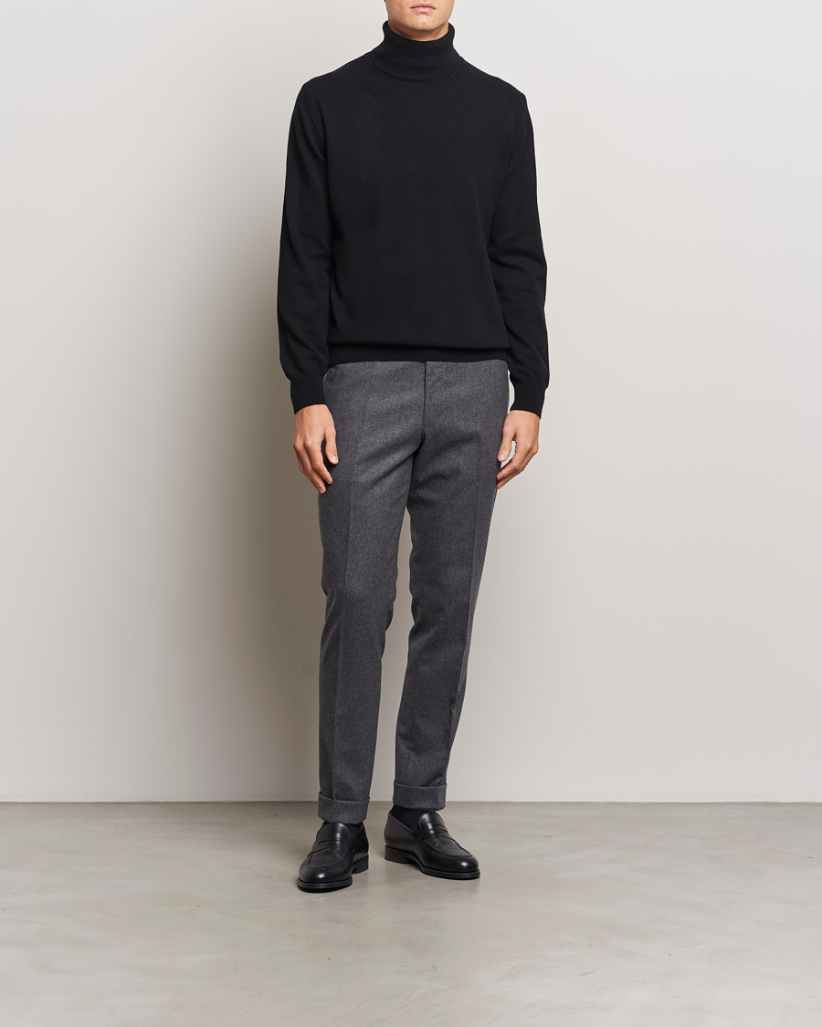Heren | Truien | Morgano | Wool/Cashmere Rollneck Black