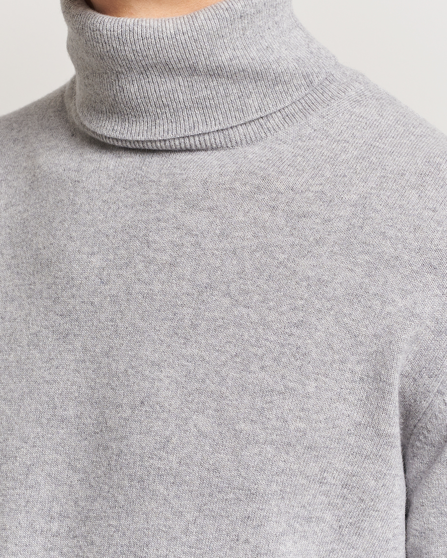 Heren | Truien | Morgano | Wool/Cashmere Rollneck Mid Grey